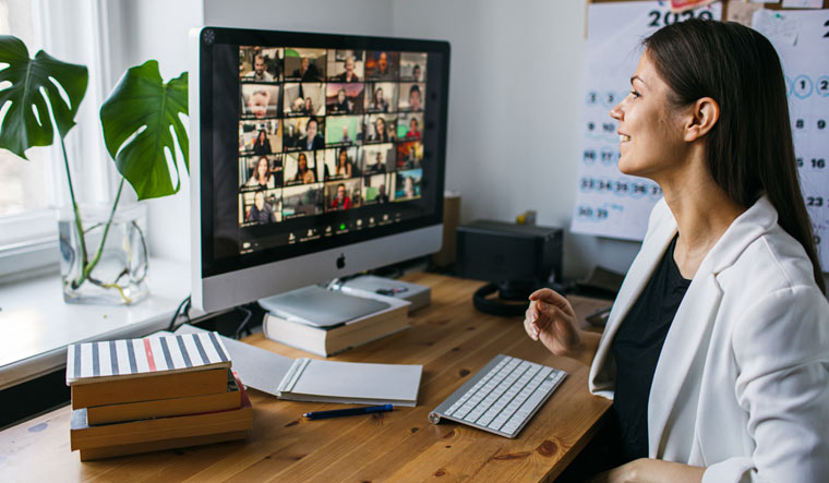 Zoom-video-conference-call-via-computer-Zoom-Call-Meeting-Home-office-Stay-at-home-work-from-home-shut